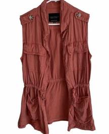 Sanctuary Open Cargo Vest 100% Tencel Size M