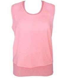 NEW NWT TANGERINE Active Layered Twofer Tank Top Neon Hot Pink Workout Medium