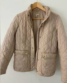 J crew Qulited Puffer coat blush size XS