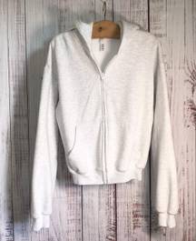 SKIMS cotton fleece zip up hoodie sweatshirt