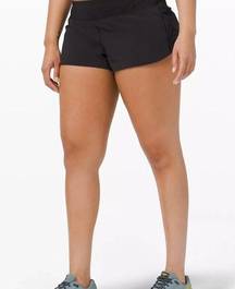 Lululemon  speed up short 2.5” Black current lulu 6