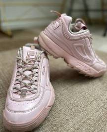 FILA  WOMEN’S DISRUPTOR II PREMIUM 5FM00542-650 PINK SHOES SZ 8