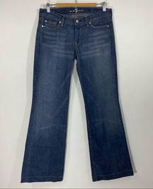 7 For All Mankind Dojo Dark Wash Flare Jeans