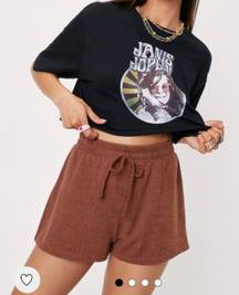 Nasty Gal  Petite High Waist Drawstring Shorts