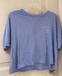 Aerie Blue "I've been mostly good this year" Tee