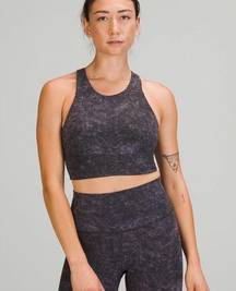 Lululemon Wunder Train Longline Bra Medium Support C/D Cup size 10 Denim Wash