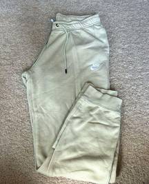 Beige Nike sweatpants size medium