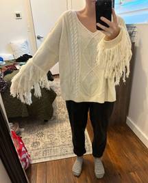 Pink Lily Fringe Sweater