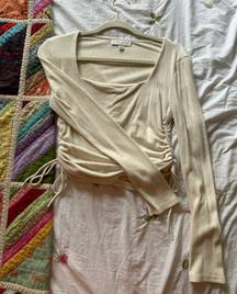 She+Sky Beige Long Sleeve Top