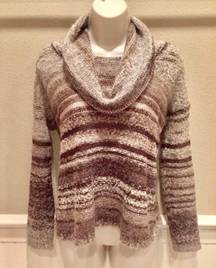 Anthropologie Beautiful  Curio cowl neck sweater Sz SP