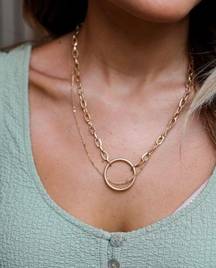 Elise Gold Layered Necklace from DressUp Boutique