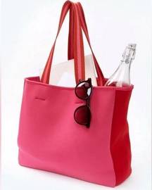 SummerSalt Beach Tote Bag Pink Red NEW