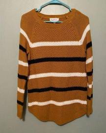 Cloud Chaser Cable Knit Crew Neck Sweater Size Large