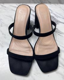 Black Heeled Sandals