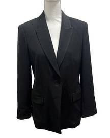 MM Lafleur Black Professional Blazer 2 Button Size 8