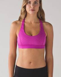 Lululemon - Hot Like Agni Bra Polar Pink Athletic Training Gym Workout Sports Bra