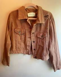 Mustard Seed Boutique Burgundy jean jacket