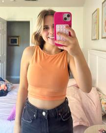 Orange Crop Top