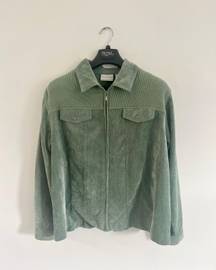 Alfred Dunner Petite Green Alfred Dunner Corduroy Jacket