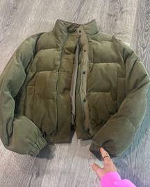 Green Puffy Jacket