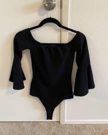 Ruffled Sleeve Body Suit