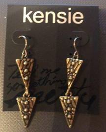 Kensie triangle earrings