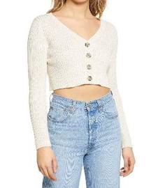 BP Beige Cropped Cardigan