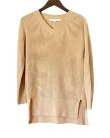 After MARKET Knit Cream V-Neck Sweater Small