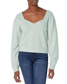 Hudson Jeans Women's Sweetheart Cotton Sweatshirt Sun Faded Billowing MEDIUM