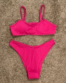 SheIn Hot Pink Bikini Set