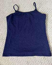 Navy Blue tank Top Cami with built in bra