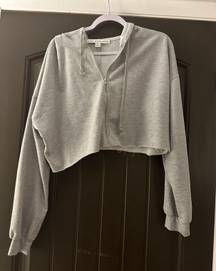 Gray Cropped Jacket 