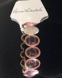 Gloria Vanderbilt Pink, Clear & Pave crystals