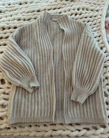 Cream Oversized Cardigan