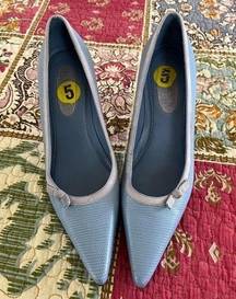 Lauren Ralph Lauren Light‎ Blue Pointed Toe Heels Size 5