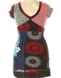 NWT Pura Vida abstract short sleeve t shirt dress