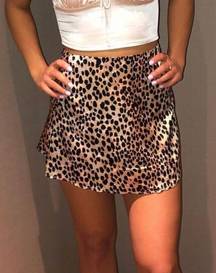 Princess Polly Leopard Skirt