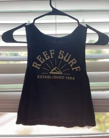 Reef Black Crop Top