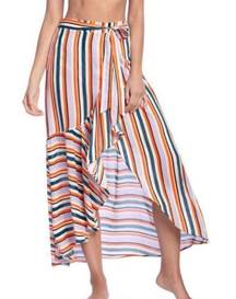 Striped Maxi Skirt M