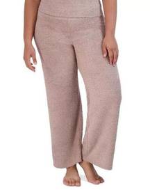 NWT Steve Madden Women's Wide-Leg Chenille Sleep Pants Rose Beige Size XL