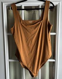 brown bodysuit