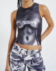 Graphic Crop Top