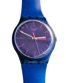 Swatch Royal Blue Rebel SUOZ702 2011 NewGent 41mm Silicone