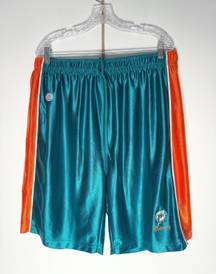 Miami Dolphins Gym shorts Team Apparel size XL with graphic team Logo vintage drawstring elastic waist adjustable