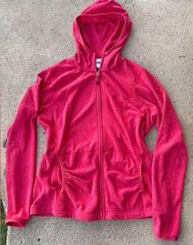 The North Face  light fleece zip up Hoodie Large