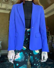 Blueish Purple Button Up Cardigan Great Condition Blazer Size 10