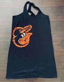 MLB Baltimore Orioles Baseball Team Gear - Women's Racerback Tunic Dress Size L