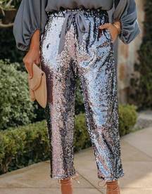 Purple/Grey Sequin Pants