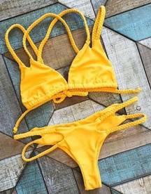 Yellow String Bikini