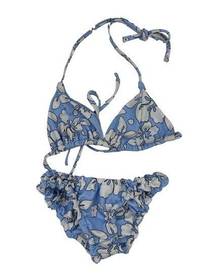 Princess Polly  - Wonda Hawaiian Floral Bikini Top & Bottoms in Blue & White